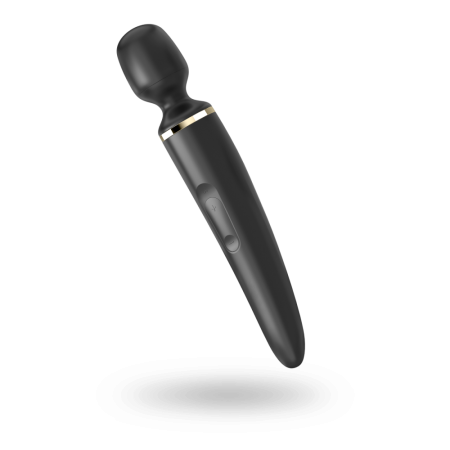 Вибромассажер Satisfyer Wand-er Woman (Black/Gold), водонепроницаемый, мощный, размер XXL || 