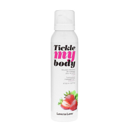 Массажная пена Love To Love TICKLE MY BODY Strawberry (150 мл) увлажняющая