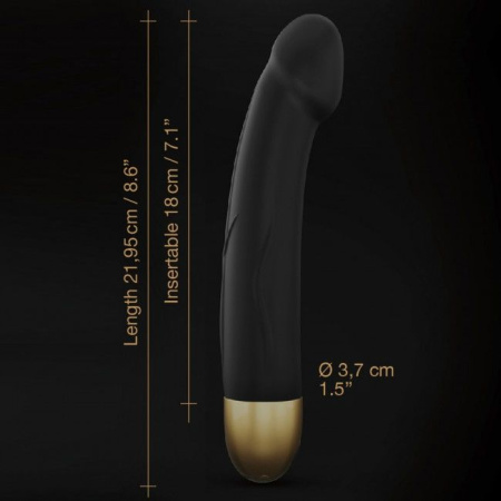 Вибратор Dorcel Real Vibration M Gold 2.0, диам 3,7см, перезаряжаемый, для точки G || 