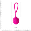 Вагинальные шарики Adrien Lastic Geisha Lastic Balls Mía Magenta (L), диаметр 4 см, масса 42 г || 