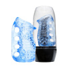 Мастурбатор Fleshlight Fleshskins Grip Blue Ice, надежная фиксация на руке, отлично для пар и минета || 