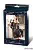 Платье-сетка с декольте Anne De Ales FETISH DINNER Black S/M, спущенное плечо || 