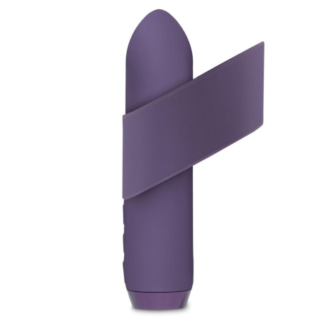 Минивибратор Je Joue - Classic Bullet Vibrator Purple с глубокой вибрацией и фиксацией на палец || 