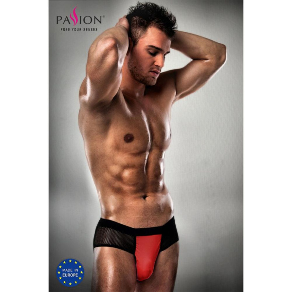 Распродажа!!! Мужские трусики с красным гульфиком Passion 007 THONG red XXL/XXXL