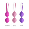 Вагинальные шарики Adrien Lastic Geisha Lastic Balls Mini Magenta (S), диаметр 3,4см, вес 85гр || 