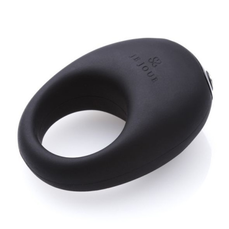 Премиум эрекционное кольцо Je Joue - Mio Black с глубокой вибрацией, эластичное, магнитная зарядка || 