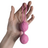 Вагинальные шарики Adrien Lastic Geisha Lastic Balls BIG Pink (L), диаметр 4см, вес 90гр || 