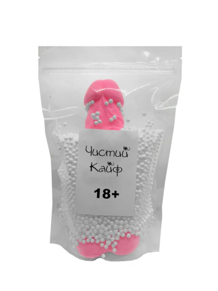 Крафтовое мыло-член с присоской Чистый Кайф Pink size XL, натуральное