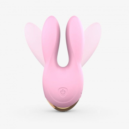 Вибратор-кролик Love To Love Hear Me Rose с двумя моторчиками и разноцветной LED-подсветкой || 