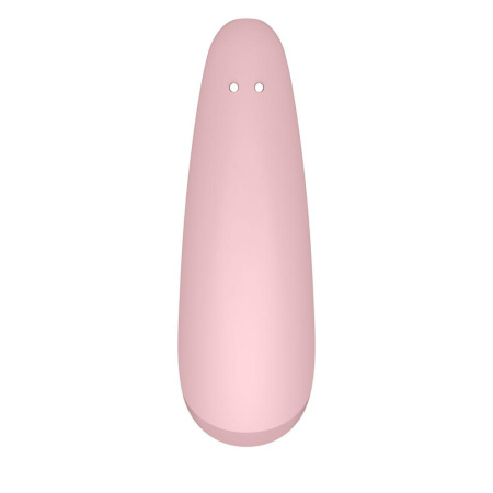 Вакуумный клиторальный стимулятор Satisfyer Curvy 2+ Pink с управлением через интернет || 