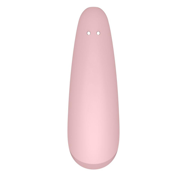 Вакуумный клиторальный стимулятор Satisfyer Curvy 2+ Pink с управлением через интернет