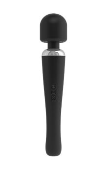 Мощный вибромассажер Dorcel Megawand Black перезаряжаемый, 160 режимов