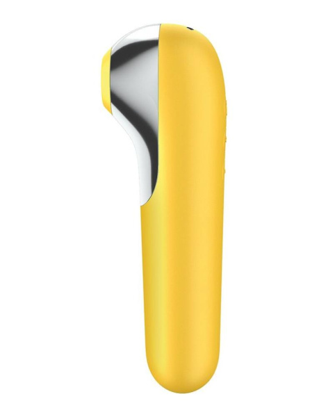 Смарт вибратор и вакуумный стимулятор 2-в-1 Satisfyer Dual Love Yellow