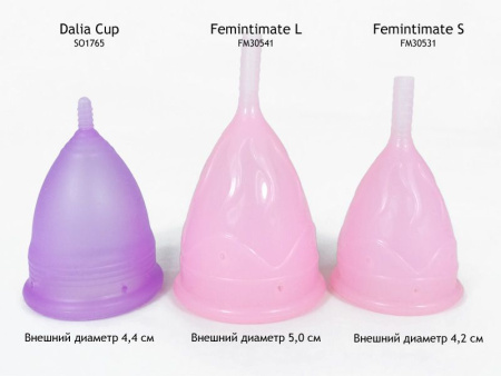 Менструальная чаша Femintimate Eve Cup размер L, диаметр 3,8см, для обильных выделений || 