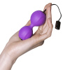 Вагинальные шарики с вибрацией Adrien Lastic Kegel Vibe Purple, диаметр 3,7см || 