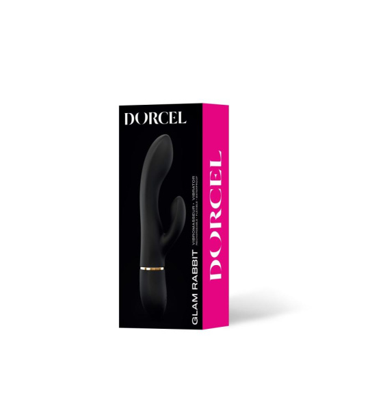 Вибратор-кролик Dorcel GLAM RABBIT, гибкий ствол, стимуляция точки G, 2 мотора