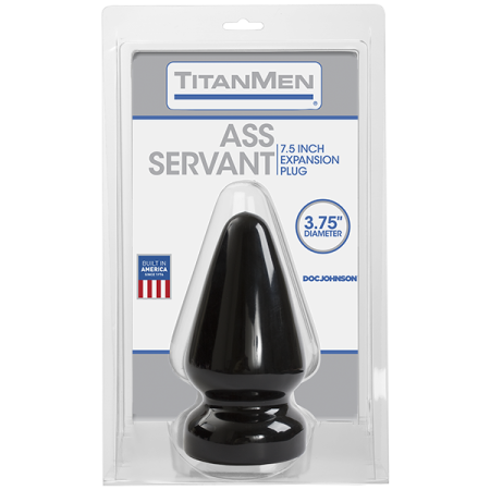 Пробка для фистинга Doc Johnson Titanmen Tools - Butt Plug 3.75 Inch Ass Servant, диаметр 9,4см || 