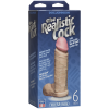 Фаллоимитатор Doc Johnson The Realistic Cock 6 inch White - PVC, Vack-U-Lock, диаметр 4,3см || 