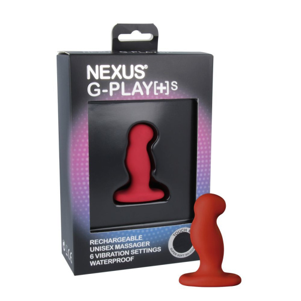 Вибромассажер простаты Nexus G-Play Plus S Red, макс диаметр 2,3 см, перезаряжаемый