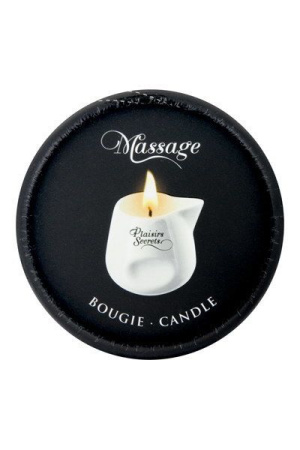 Массажная свеча Plaisirs Secrets Peach (80 мл) подарочная упаковка, керамический сосуд || 