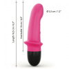 Вибратор Dorcel Mini Lover Magenta 2.0 перезаряжаемый, для точки G и массажа простаты || 