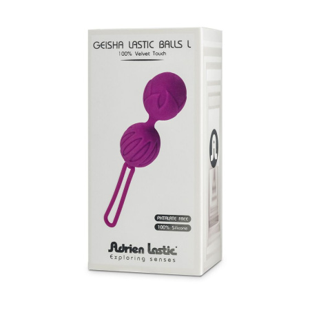 Вагинальные шарики Adrien Lastic Geisha Lastic Balls BIG Violet (L), диаметр 4см, вес 90гр || 