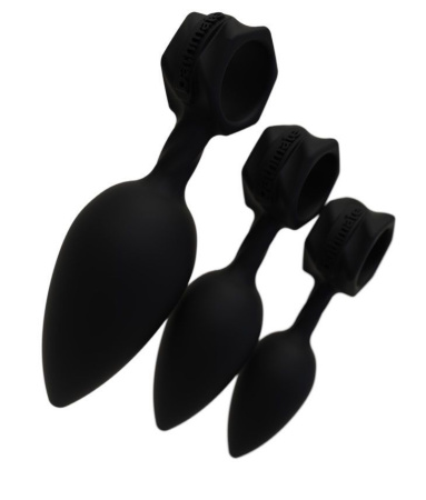 Набор анальных пробок Bathmate Anal Training Plugs, диаметр 2,5см - 3,1см - 3,8см || 