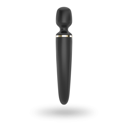 Вибромассажер Satisfyer Wand-er Woman (Black/Gold), водонепроницаемый, мощный, размер XXL || 