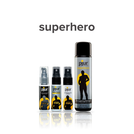 Пролонгирующий гель pjur Superhero Serum 20 мл, создает невидимую пленку снижающую чувствительность || 