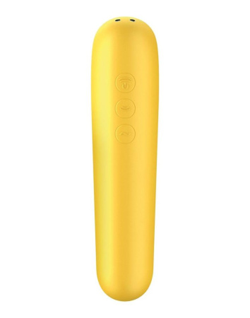 Смарт вибратор и вакуумный стимулятор 2-в-1 Satisfyer Dual Love Yellow || 