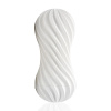 Мастурбатор Tenga Flex Silky White с изменяемой интенсивностью, можно скручивать