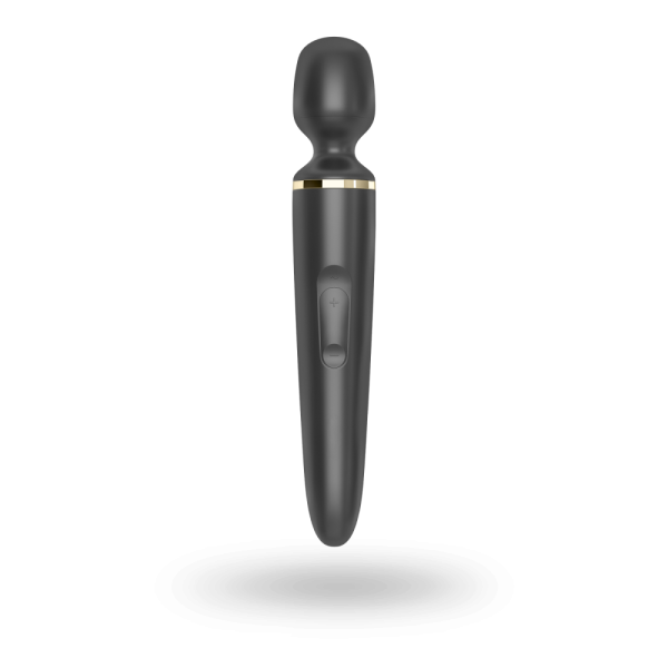 Вибромассажер Satisfyer Wand-er Woman (Black/Gold), водонепроницаемый, мощный, размер XXL