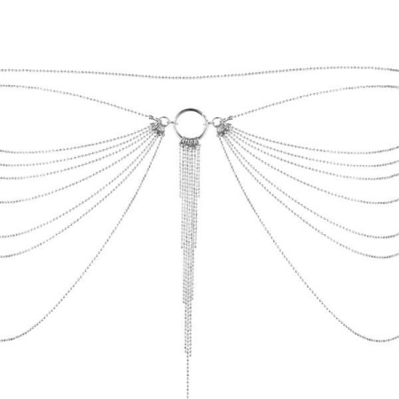 Цепочка трусики или лиф Bijoux Indiscrets Magnifique Waist Chain - silver, украшение на тело || 