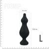 Анальная пробка Adrien Lastic Amuse Big Black (L) с двумя переходами, макс. диаметр 4,4см || 