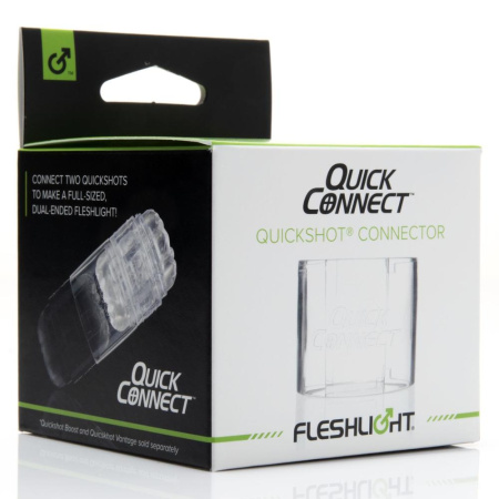 Адаптер Fleshlight Quickshot Quick Connect для соединения двух Квикшотов в одну игрушку || 