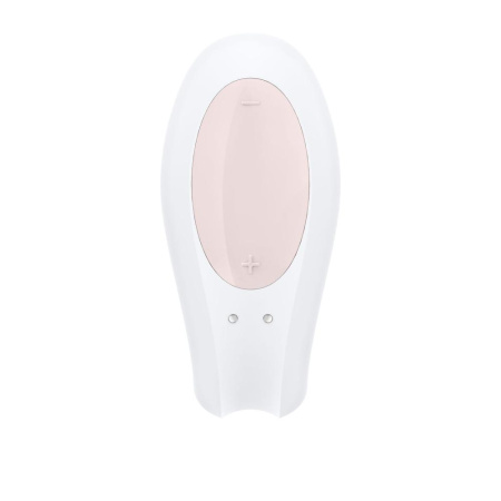 Смарт-вибратор для пар Satisfyer Double Joy White с широким клиторальным стимулятором || 