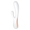 Смарт вибратор-кролик Satisfyer Mono Flex White, 2 мотора, управление через интернет || 