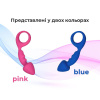 Анальная пробка Adrien Lastic Budy Blue со стимулирующей ножкой, макс. диаметр 2,5см || 