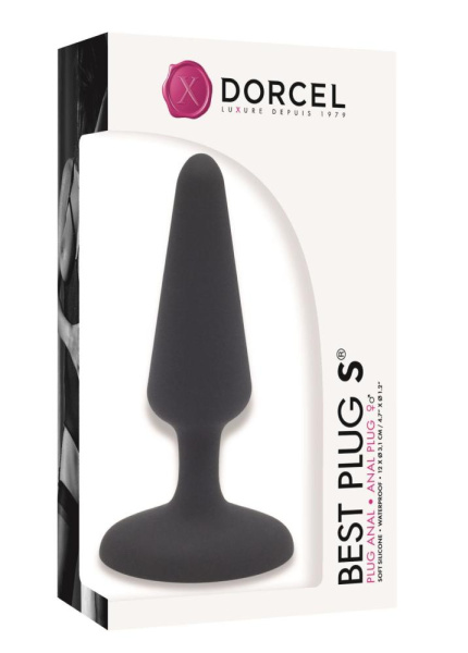 Анальная пробка Dorcel Best Plug S мягкий soft-touch силикон, макс. диаметр 3,1см