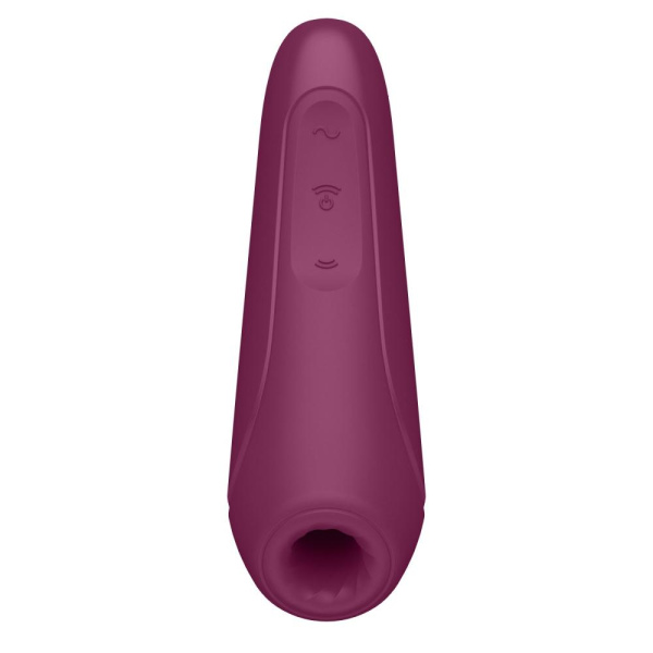 Вакуумный клиторальный стимулятор Satisfyer Curvy 1+ Rose Red с управлением через интернет