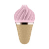 Мороженка-спиннатор Satisfyer Lay-On - Sweet Treat Pink/Brown, 10 режимов работы, водонепроницаемый