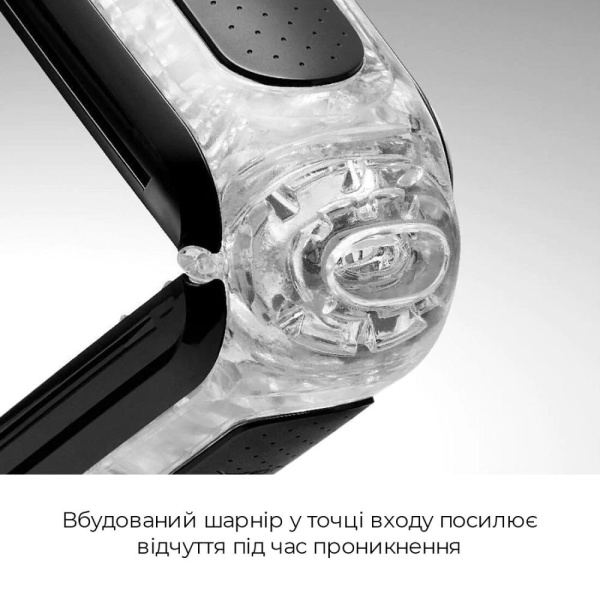 Мастурбатор Tenga Flip Zero Black, изменяемая интенсивность стимуляции, раскладной