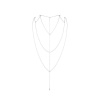 Цепочка для спины Bijoux Indiscrets Magnifique Back and Cleavage Chain - Silver, украшение для тела