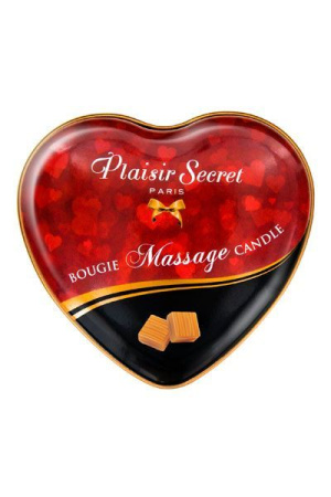 Массажная свеча-сердечко Plaisirs Secrets Caramel (35 мл) || 