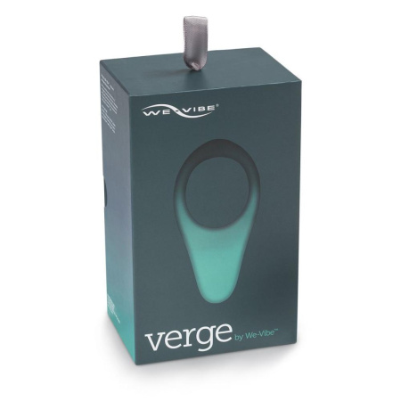 Смарт-виброкольцо под одежду VERGE BY WE-VIBE SLATE, охватывает пенис и мошонку, 10 режимов || 