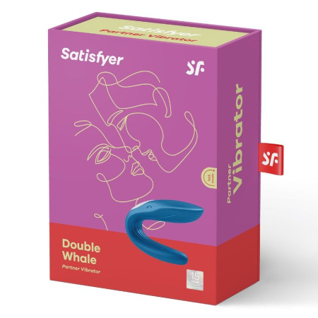 Вибратор для пар Satisfyer Double Whale с двумя моторчиками || 