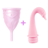 Менструальная чаша Femintimate Eve Cup размер L с переносным душем, диаметр 3,8см || 