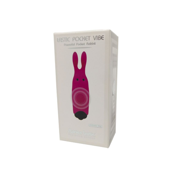 Вибропуля Adrien Lastic Pocket Vibe Rabbit Pink со стимулирующими ушками