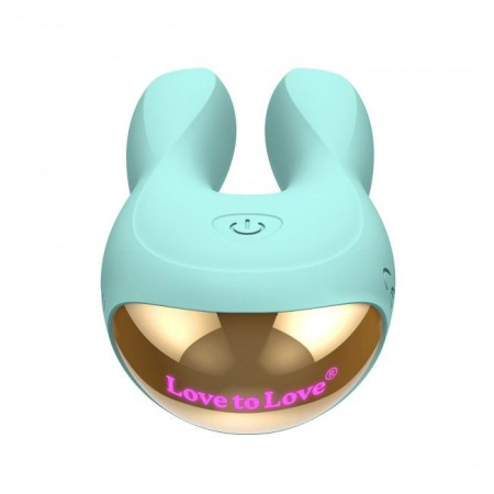 Вибратор-кролик Love To Love Hear Me Menthe с двумя моторчиками и разноцветной LED-подсветкой || 